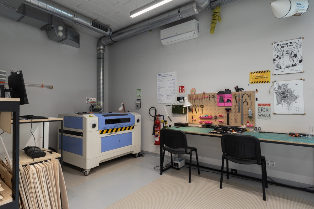 Wnętrze warsztatu digital